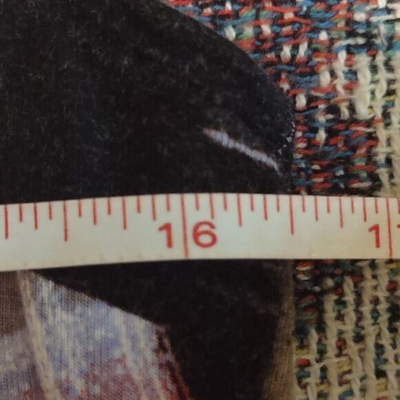 Apt. 9, size S orange lavender yellow black geometric pullover spandex dress - Picture 8 of 8